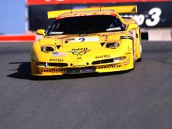 The Corvettes managed 2nd and 3rd in the GTS class. Picture by Mike Veglia.