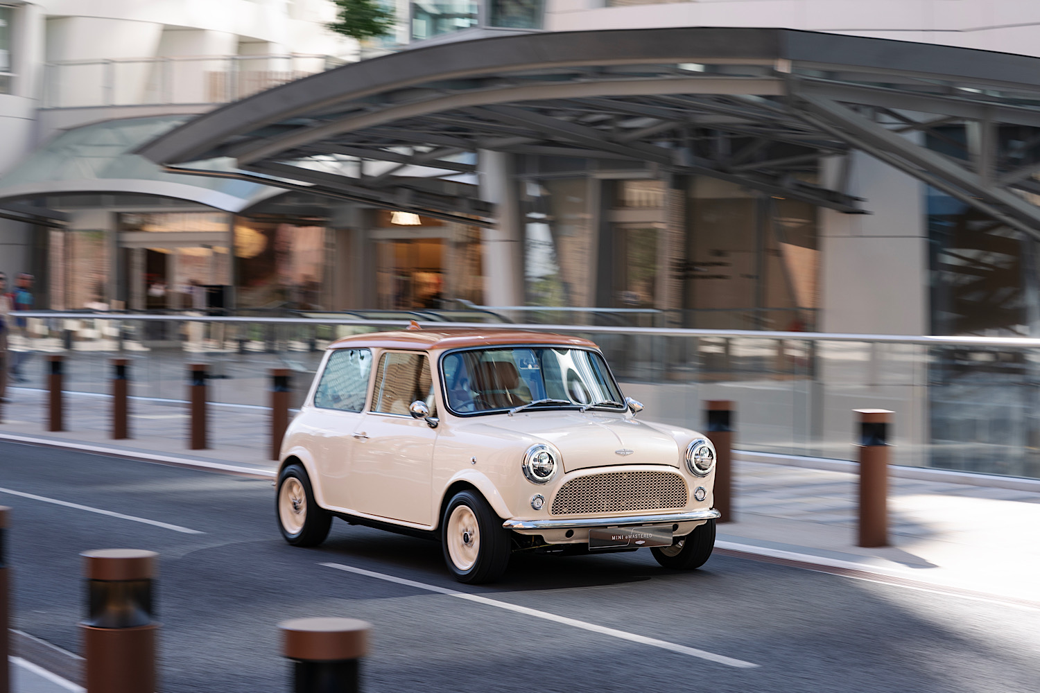 David Brown launches electric Mini. Image by David Brown Automotive.