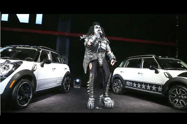 KISS rocks the MINI. Image by MINI.