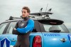 MINI's mega wave-riding surfboard. Image by MINI.