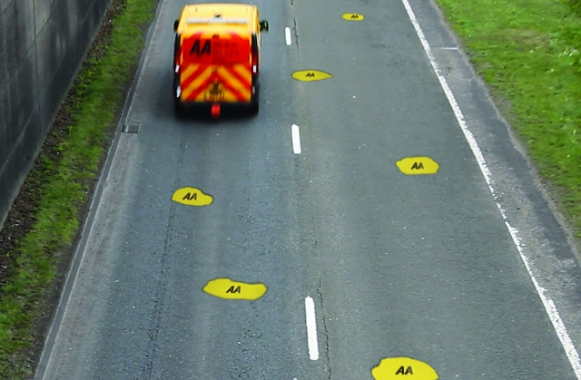 AA tackles potholes. Image by The AA.