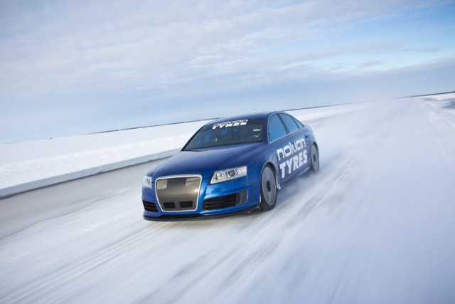New ice speed record. Image by Nokian.