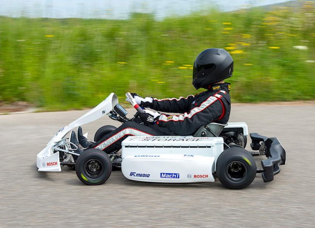 Karting goes electric. Image by Bosch.