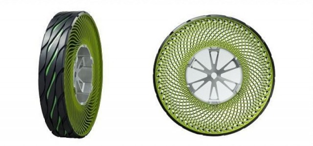 New airless tyre concept. Image by Bridgestone.