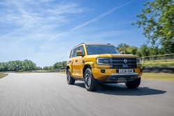 Having a quick run out in one of four Denza launch models, the Bao 5 SUV-4x4. Image by Denza.
