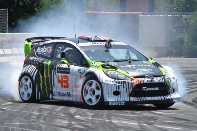 Ken Block goes hybrid. Image by Ford.