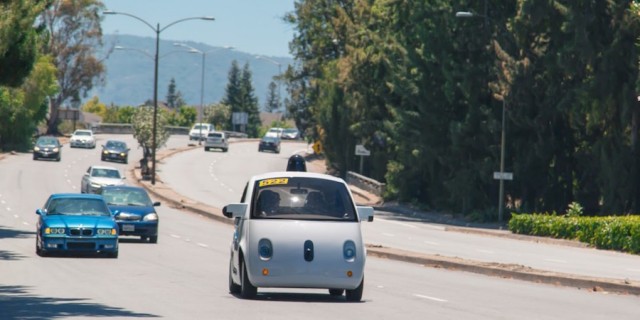 Humans the cause of Google cars' crashes. Image by Googl.