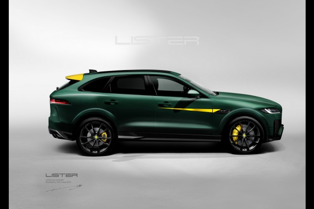 Lister storms into the performance SUV market. Image by Lister.