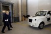 Boris Johnson checks out new Metrocab. Image by Metrocab.