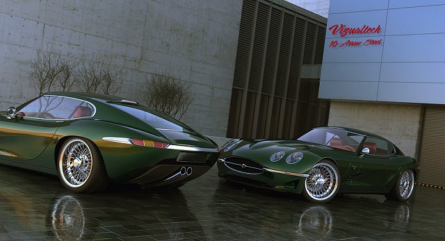 E-type concept to be built. Image by Vizualtech.