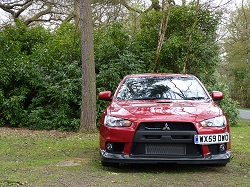 2010 Mitsubishi Lancer Evolution X FQ-360. Image by Mark Nichol.