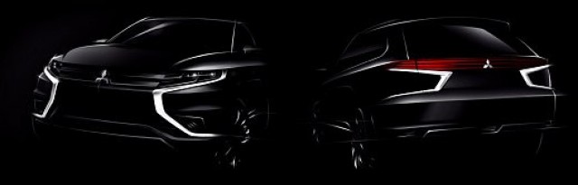 Mitsubishi teases new Outlander. Image by Mitsubishi.