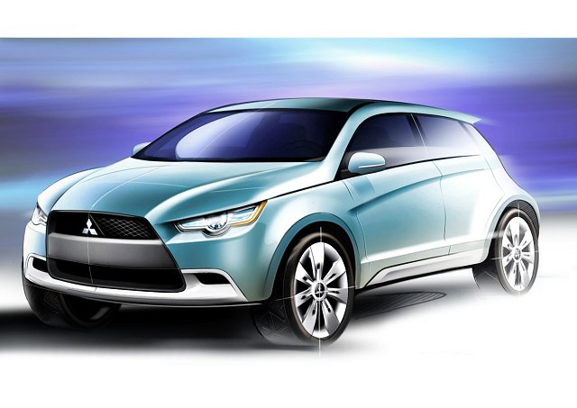 Concept-cX features Mitsubishi's first diesel. Image by Mitsubishi.