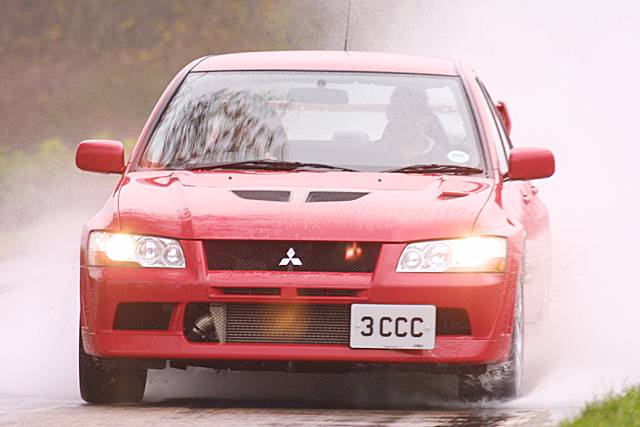 Mitsubishi Lancer Evo VII road test. Image by Adam Jefferson.