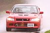 Mitsubishi Lancer Evo VII FQ-300. Photograph by Mark Sims. Click here for a larger image.