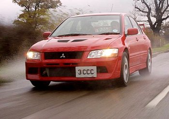 Test-drive: Mitsubishi Lancer Evolution VII FQ-300. Image by Mark Sims.
