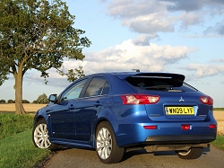 2009 Mitsubishi Lancer Sportback. Image by Dave Jenkins.