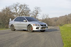 2005 Mitsubishi Lancer Evolution IX. Image by Mitsubishi.