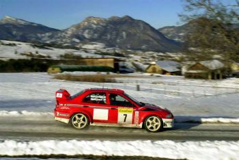 Tommi Makinen won the 2001 Monte Carlo rally - can he repeat that in a new team? Image by Mitsubishi.