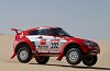 Mitsubishi Pajero Evo - winner of the 2003 Dakar rally. Photograph by Mitsubishi. Click here for a larger image.