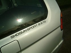 2004 Mitsubishi Shogun Sport. Image by Shane O' Donoghue.