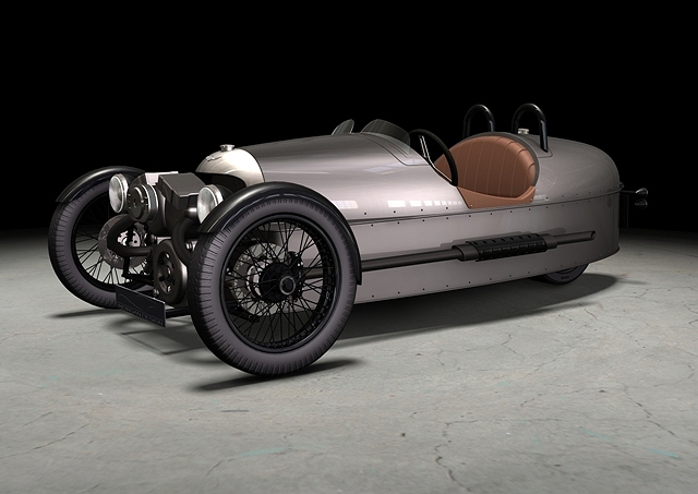 Three-wheeled Morgan returns. Image by Morgan.