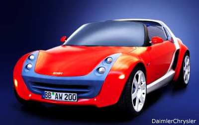 The smart Roadster is compact and very stylish