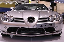A pair of Mercedes-Benz SLR McLarens were the only Mercedes on show. Image by Mark Sims.