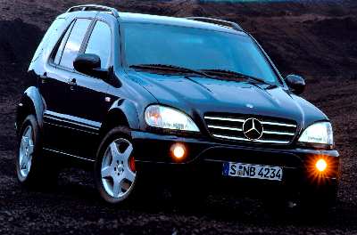 The Mercedes-Benz ML 55 AMG is certainly eye-catching