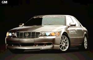 The STS looks very special in Pace Car livery, but it must be remembered that it is as large as a Lexus LS400.