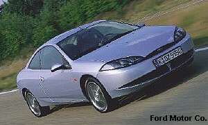 The Ford Cougar ST200 in Light Metallic Blue.