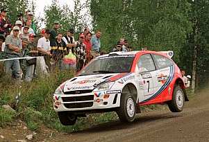 The WRC Focus (seen here in Finland) was even on display in Moscow to raise interest in Ford