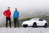 Nissan 370Z races a man in a wing suit. Image by Nissan.