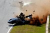 2012 Nissan DeltaWing crashes. Image by Nissan.
