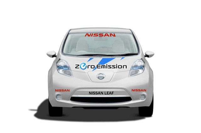 Nissan LEAF for Pikes Peak. Image by Nissan.