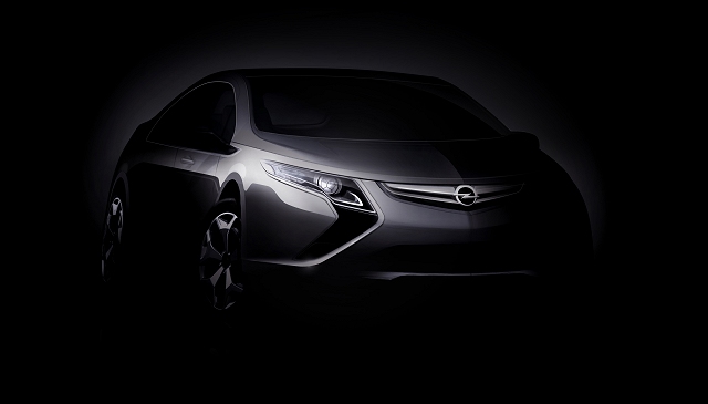 Vauxhall's electric car debuts in Geneva. Image by Opel.