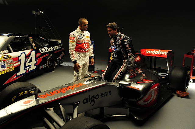 Hamilton to drive NASCAR. Image by McLaren.
