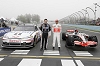 Lewis Hamilton vs. Tony Stewart. Image by McLaren.