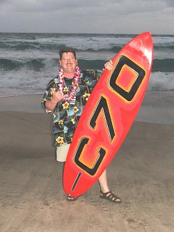 Vince Bodiford at 2006 Volvo C70 launch in Hawaii. Image by Vince Bodiford.