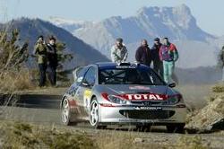 Marcus Gronholm, Peugeot 206 WRC 2002. Image by Peugeot. Click here for a larger image.