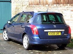 2008 Peugeot 308 SW. Image by Dave Jenkins.