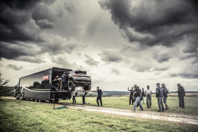 Peugeot's Dakar challenger is rear-wheel drive. Image by Peugeot.