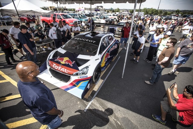 Peugeot 208 Pikes Peak aims for the clouds. Image by Peugeot.