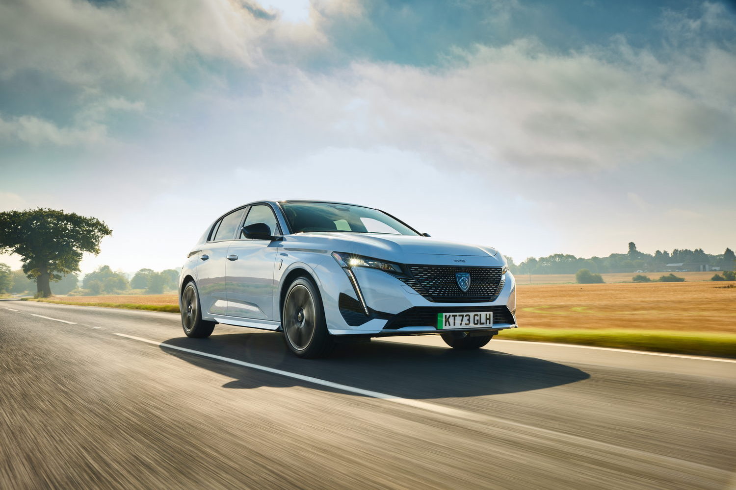 First drive: Peugeot E-308. Image by Peugeot.