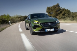 Softly, softly, as Peugeot only marginally updates the 408 fastback. Image by Peugeot.