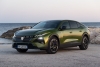 2026 Peugeot 408 GT Hybrid Green Flare facelift int launch. Image by Peugeot.