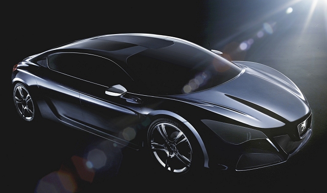 Peugeot reveals new hybrid concept for Paris. Image by Peugeot.