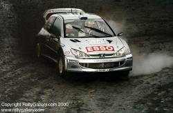Marcos Gronholm in the 2000 Network Q Rally of Great Britain. Picture by Mark Sims.