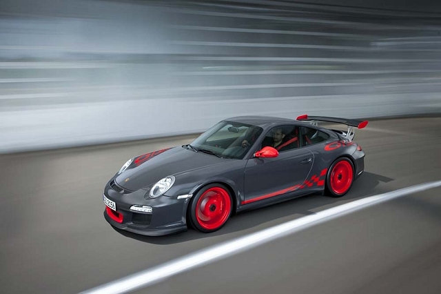 Porsche's outrageous 911 GT3 RS in action. Image by Porsche.