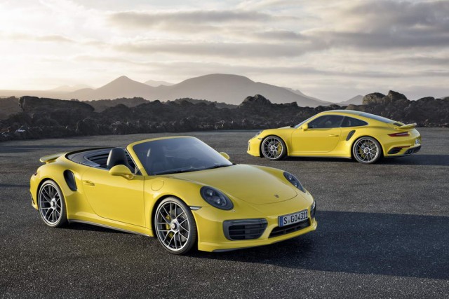 Porsche 911 Turbo models get even faster. Image by Porsche.